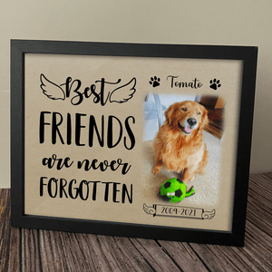 GeckoCustom Personalized Custom Picture Frame, Dog Lover Gift, Best Friends Are Never Forgotten