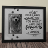 GeckoCustom Personalized Custom Picture Frame, Dog Lover Gift, If Love Could Have Saved You You Would Have Lived Forever