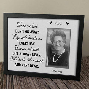 GeckoCustom Personalized Custom Picture Frame, Gift For Dad, Gift For Grandpa, Those We Love Don't Do Away