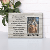 GeckoCustom Personalized Custom Print Canvas, Dog Lover Gift, My Eyes Are Your Eyes To Watch And Protect You And Yours 12"x8"