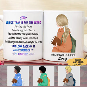 GeckoCustom Personalized Custom School Coffee Mug, Senior Year Is For The Tears Mug, Back to School Gift 11oz