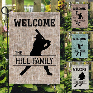 GeckoCustom Personalized Custom Sport Garden Flag, Welcome To The Sport Players House, Sport Gift 12"x18"