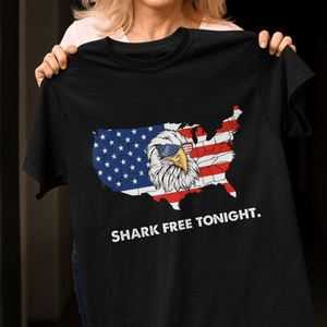 GeckoCustom Personalized Custom T Shirt, 4th Of July Gift, The Eagles Free Tonight