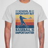 GeckoCustom Personalized Custom T Shirt, Baseball Gift, Soft Ball Gift, Baseball Is Importanter