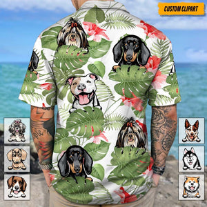 GeckoCustom Personalized Dog Clipart Hawaiian Shirt T368 HN590