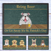 GeckoCustom Personalized Dog Welcome Doormat T118 24x16 inch - 60x40 cm