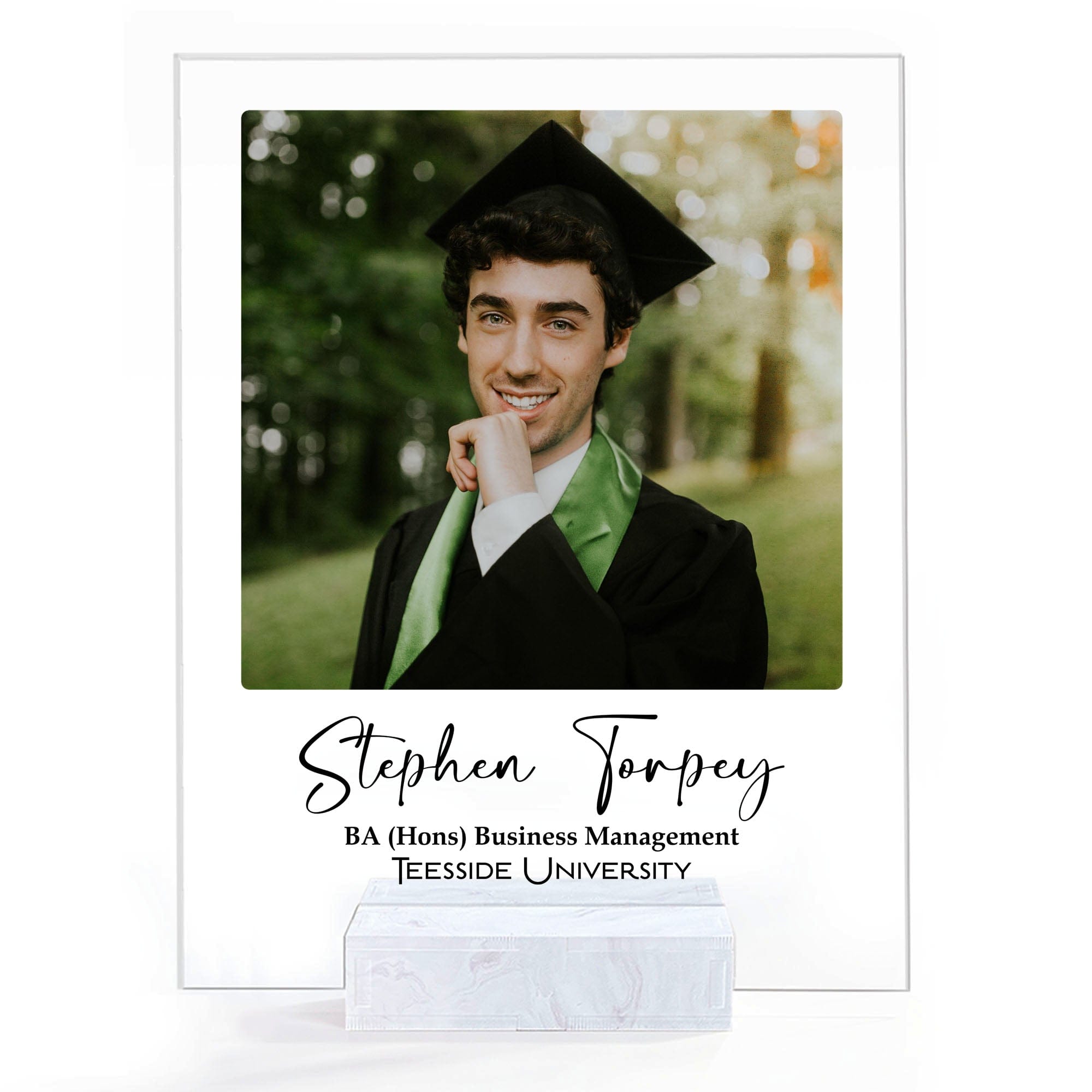 GeckoCustom Personalized Photo Acrylic Plaque Gift For Graduation Senior C601V2