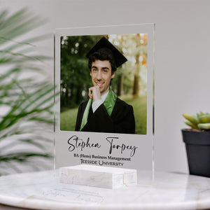 GeckoCustom Personalized Photo Acrylic Plaque Gift For Graduation Senior C601V2