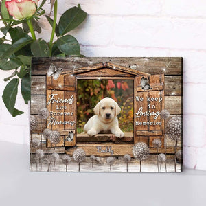 GeckoCustom Personalized Upload Photo Loss Dog/Cat Canvas HN590