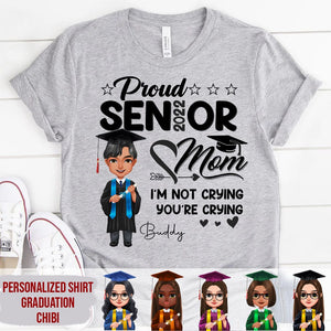 GeckoCustom Proud of senior Mom Chibi Graduation Shirt HN590