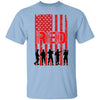 GeckoCustom Remember Everyone Deployed Red Friday American Flag Military 4th Of July Shirt H397 Basic Tee / Light Blue / S