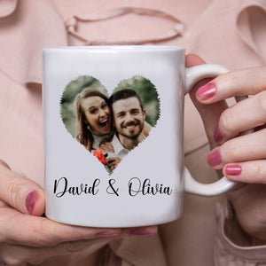 GeckoCustom Roses Are Red Violets Are Blue Personalized Custom Photo Valentine Anniversary Couples Mug H586