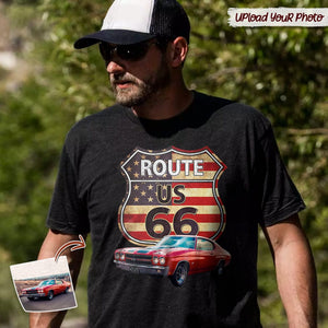 GeckoCustom Route US 66 Car Shirt N304 HN590