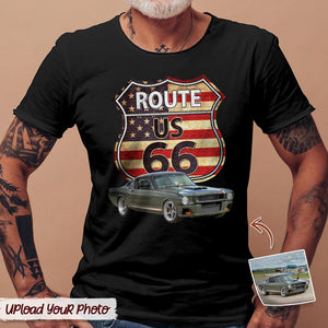 GeckoCustom Route US 66 Car Shirt N304 HN590