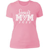 GeckoCustom Senior Mom 2022 Graduation Family Shirt Women Tee / Light Pink / X-Small