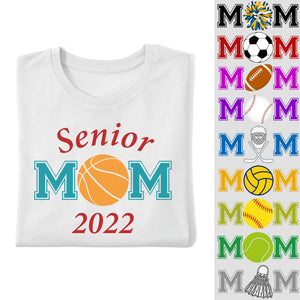 GeckoCustom Senior Mom Sports 2022 Custom Shirt C242 Unisex T-Shirt / Light Blue / S