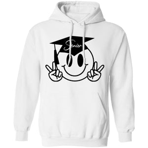 GeckoCustom senior smile icon White Senior Hoodie / White / S