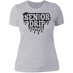 GeckoCustom Seniordrip Women Tee / Heather Grey / X-Small