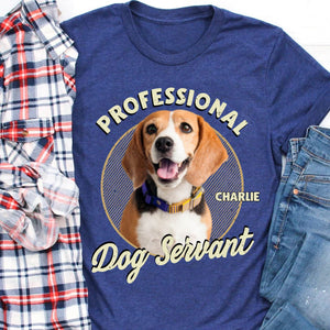 GeckoCustom Servant Of Dog Cat Personalized Custom Photo Dog Cat Shirt C494