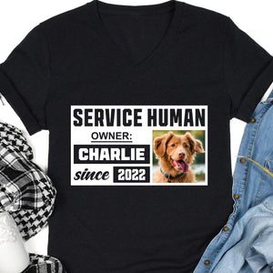 GeckoCustom Service Human Since Personalized Custom Photo Dog Shirt C492