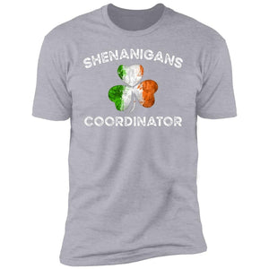 GeckoCustom Shenanigans Coordinator Premium Tee / Heather Grey / X-Small