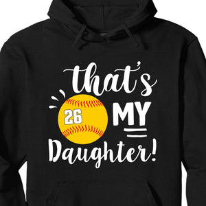 GeckoCustom Softball Family That's My Softball Player Personalized Custom Softball Shirts C480