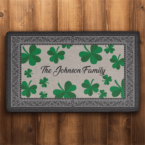 GeckoCustom St.Patrick's Day Family Custom Doormat