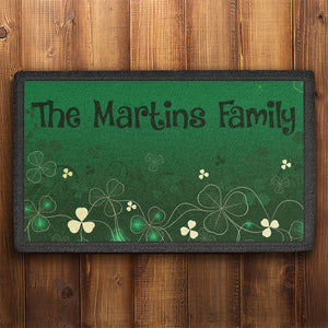 GeckoCustom St. Patrick's Day Personalized Doormats T109