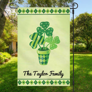 GeckoCustom St. Patricks Day Custom Garden Flag H127 12"x18"