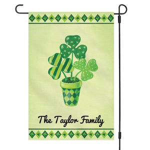 GeckoCustom St. Patricks Day Custom Garden Flag H127 12"x18"