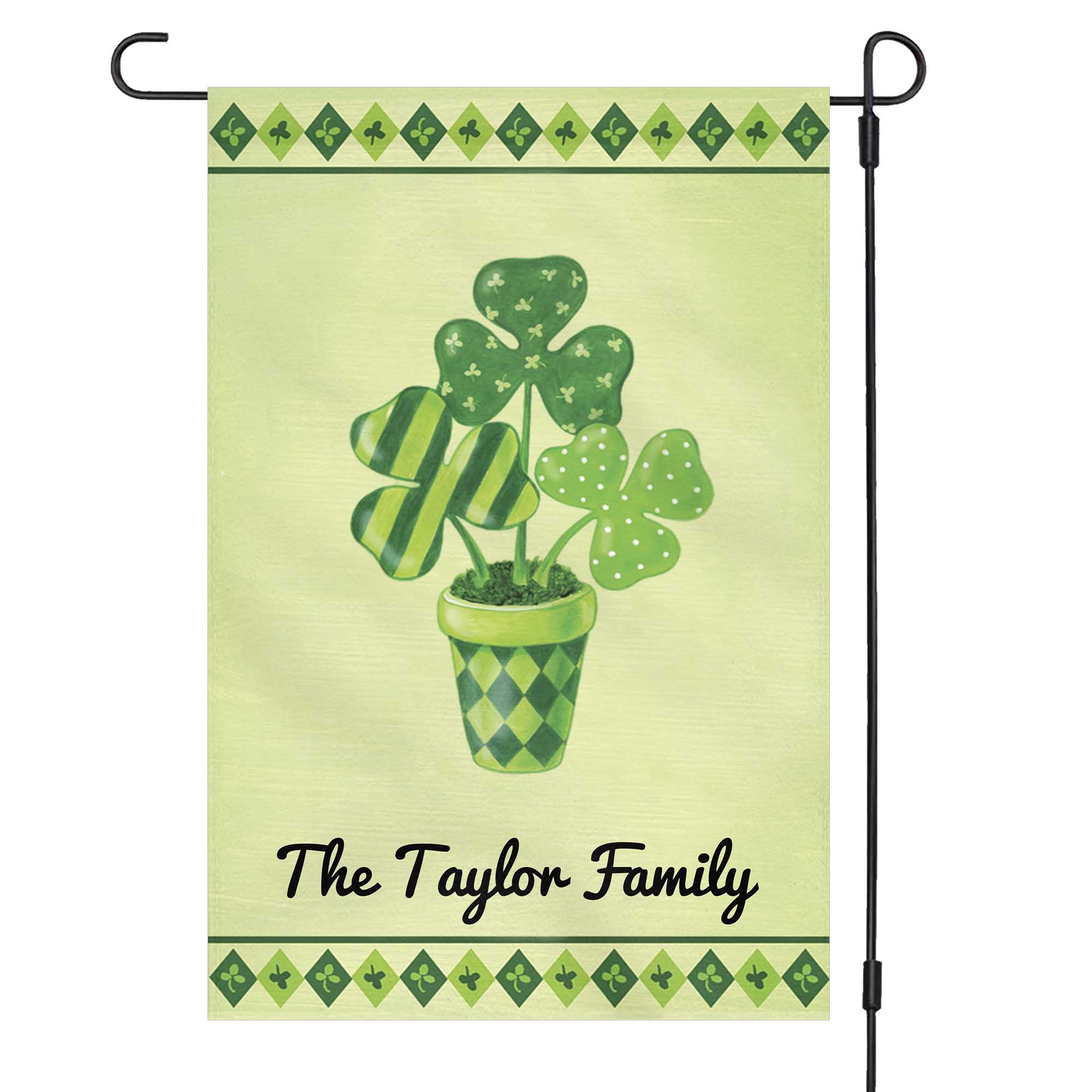 GeckoCustom St. Patricks Day Custom Garden Flag H127 12"x18"