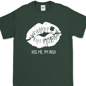 GeckoCustom St. Patricks Day Distressed Kiss Custom Shirt