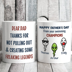 GeckoCustom Thanks For Not Pulling Out Personalized Custom Father's Day Birthday Mug C350