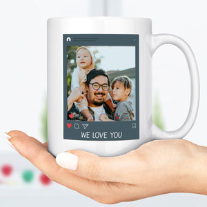 GeckoCustom Thanks For Sharing Your DNA Personalized Custom Father's Day Birthday Photo Mug C336