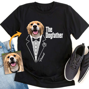 GeckoCustom The Dog Father Personalized Custom Photo Dog Dad Shirt C468