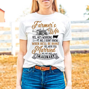 GeckoCustom The Farmer Wife T-Shirt, Mother's Day, HN590