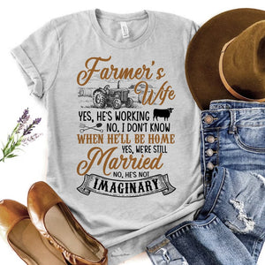 GeckoCustom The Farmer Wife T-Shirt, Mother's Day, HN590