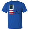 GeckoCustom There Ain't No Doubt I Love This Land H361 Basic Tee / Royal / S