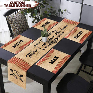 GeckoCustom There's No Place Like Home Baseball Table Runner HN590