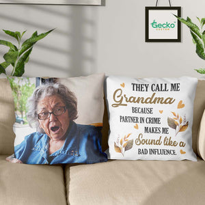 GeckoCustom They Call Me Grandma Family Throw Pillow 13 HN590 14x14 in / Pack 1