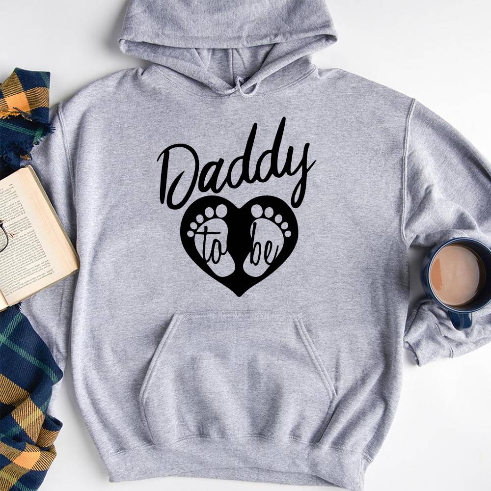 GeckoCustom To Be Daddy Family T-shirt, HN590 Pullover Hoodie / Sport Grey Color / S