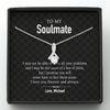GeckoCustom To My Soulmate Custom Message Card Necklace Alluring Beauty
