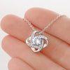 GeckoCustom To My Wife Girlfriend Personalized Funny Message Card Necklace C126 Love Knot
