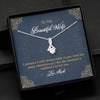 GeckoCustom To My Wife Girlfriend Personalized Message Card Necklace T125