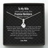 GeckoCustom To My Wife Girlfriend Personalized Message Card Necklace T98 Alluring Beauty