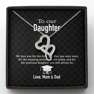 GeckoCustom To Our Daughter Love Mom & Dad Personalized Necklace