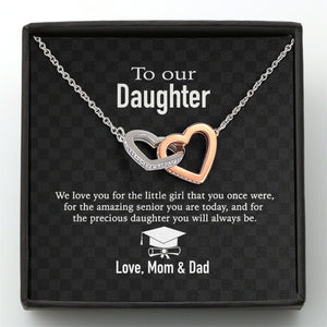 GeckoCustom To Our Daughter Love Mom & Dad Personalized Necklace