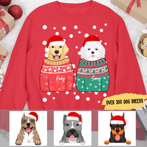 GeckoCustom Ugly Sweater Christmas Dog Sweatshirt Hoodie