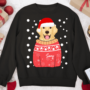 GeckoCustom Ugly Sweater Christmas Dog Sweatshirt Hoodie