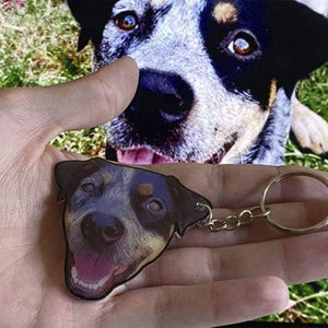 GeckoCustom Upload Images Dog Keychain, Gift For Dog Lover HN590 FreeStyle / 1 Piece